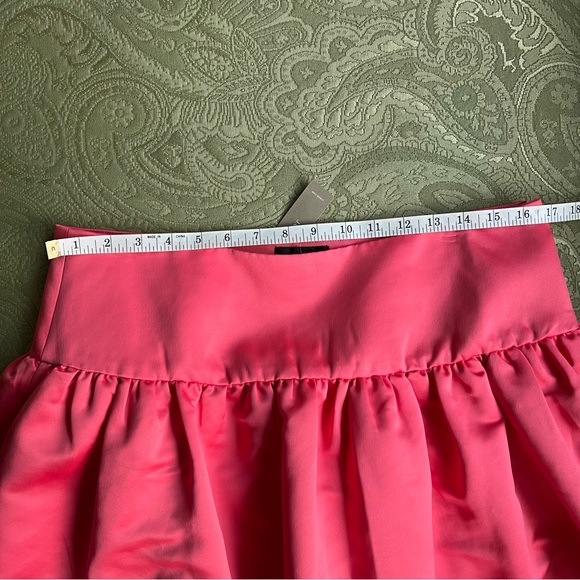 NWT J. Crew Coral A-Line MIDI Skirt in DUCHESS SATIN Size 14 - Picture 5 of 9